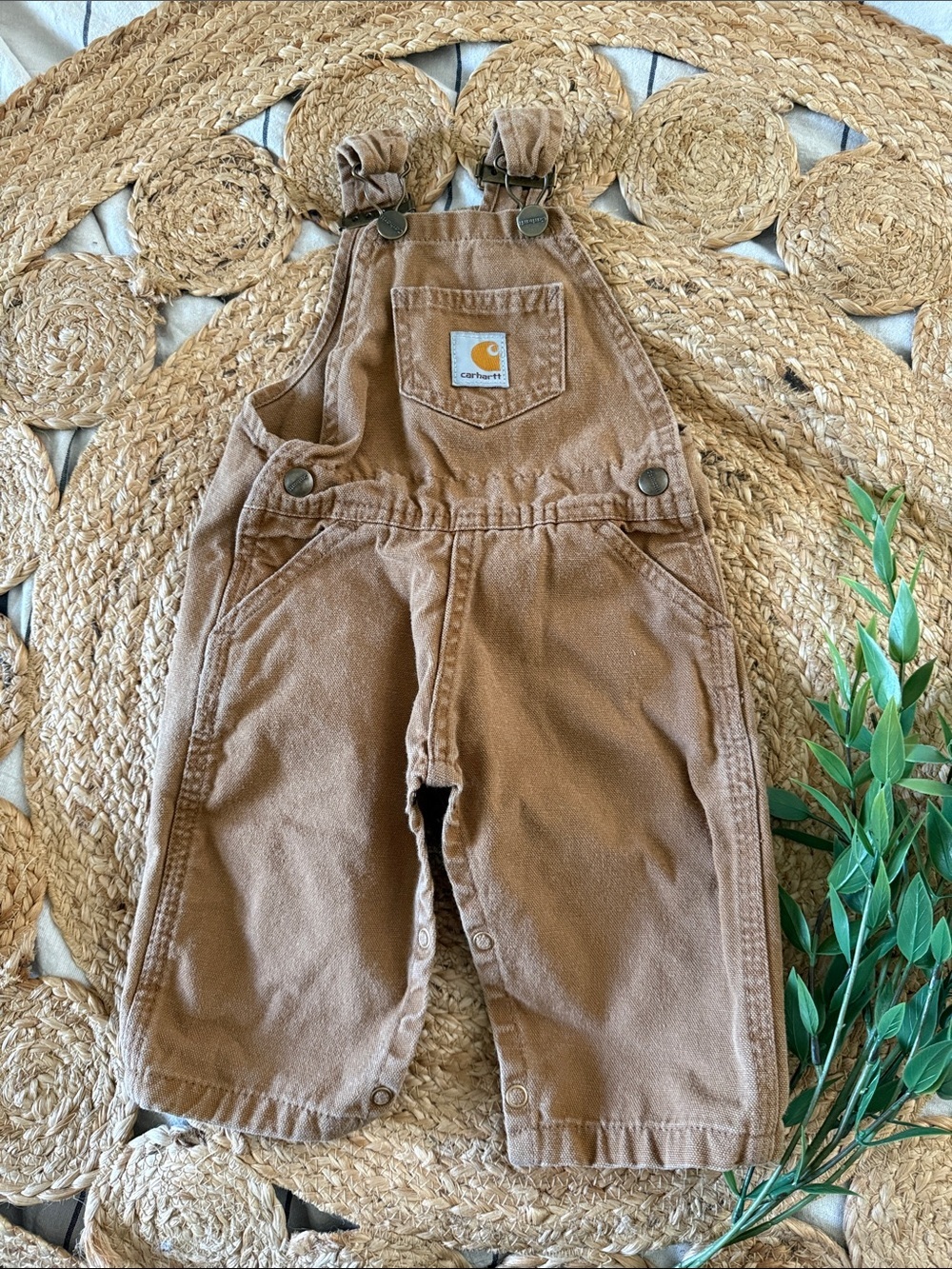 Carharrt Baby Overall Tan. 6M